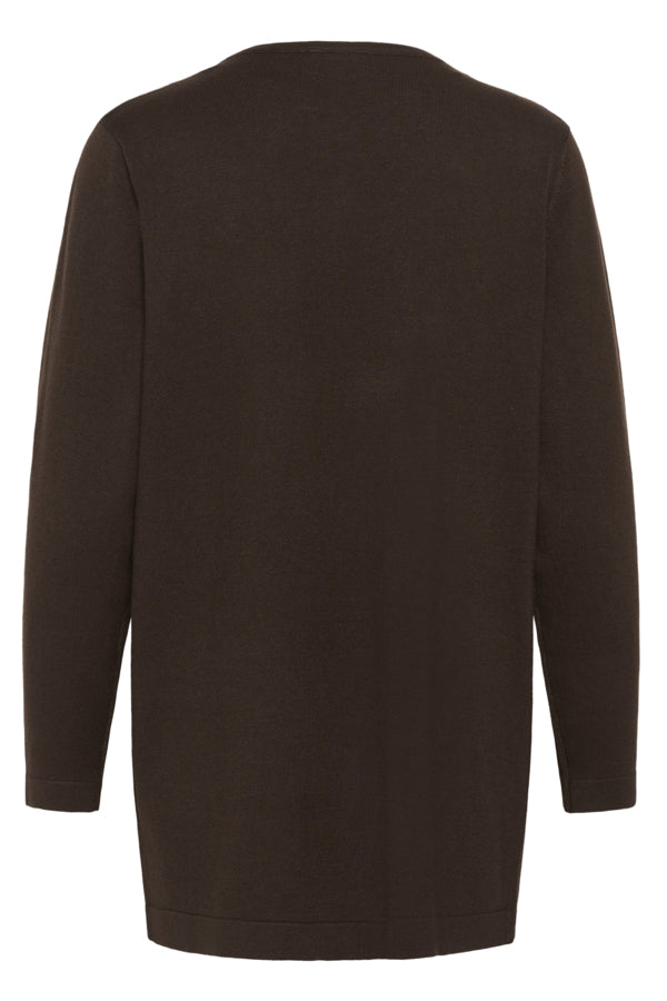Brown sweater on a white background