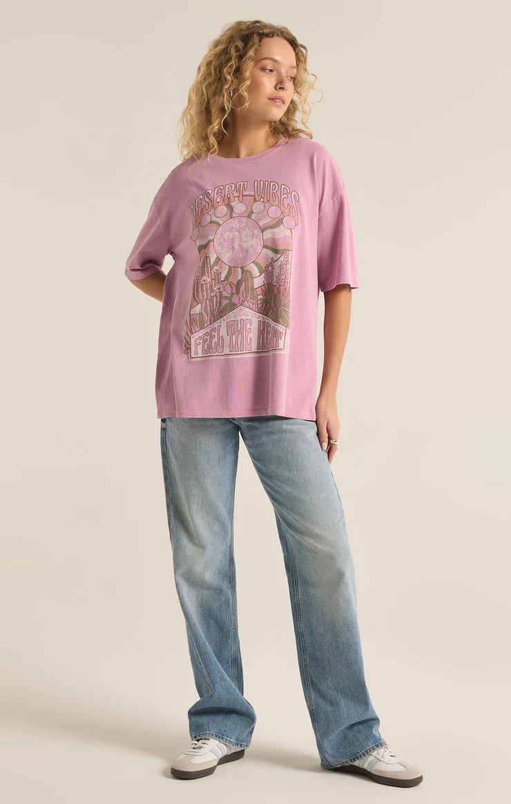 Desert Vibes Social Tee - Sunset Mauve