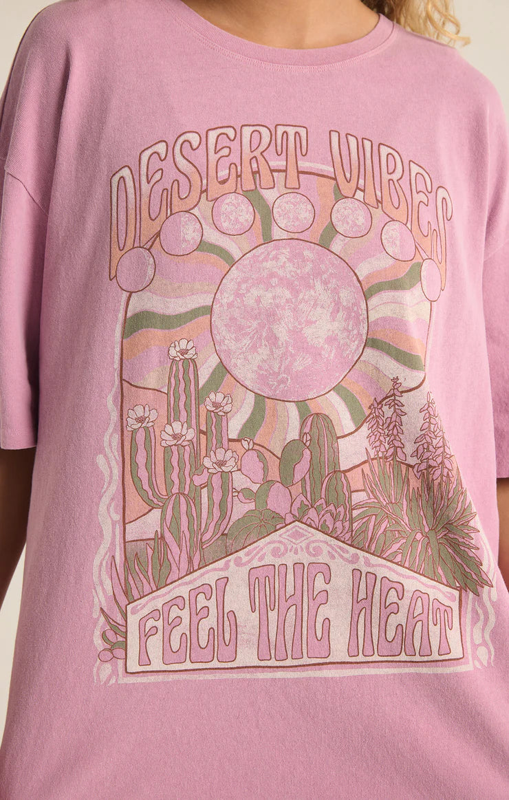 Desert Vibes Social Tee - Sunset Mauve