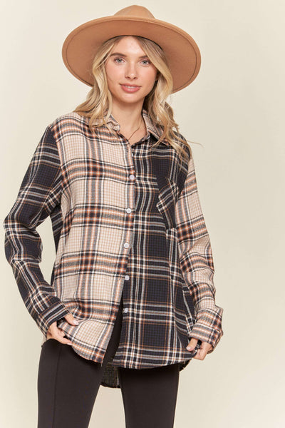 Multicolor Colorblock Plaid Shirt