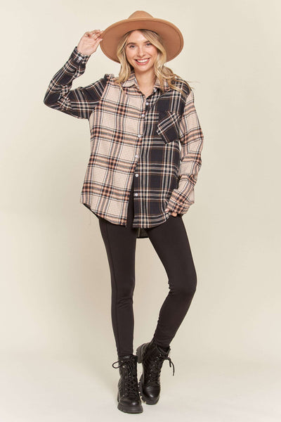 Multicolor Colorblock Plaid Shirt