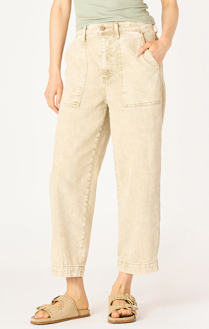 High Rise Straight Leg Ankle Jeans