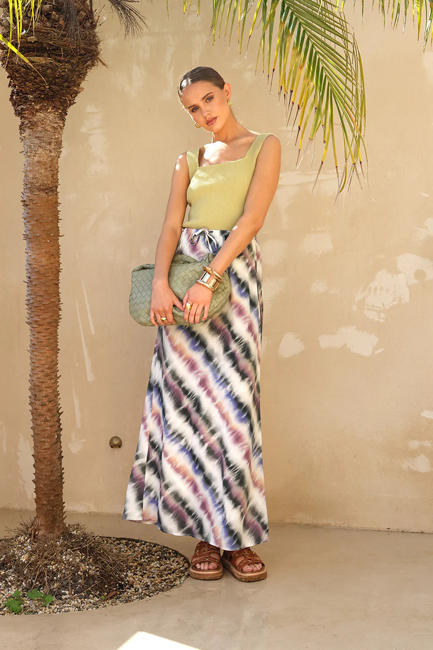 Roxanne Midi Skirt | Tie Dye