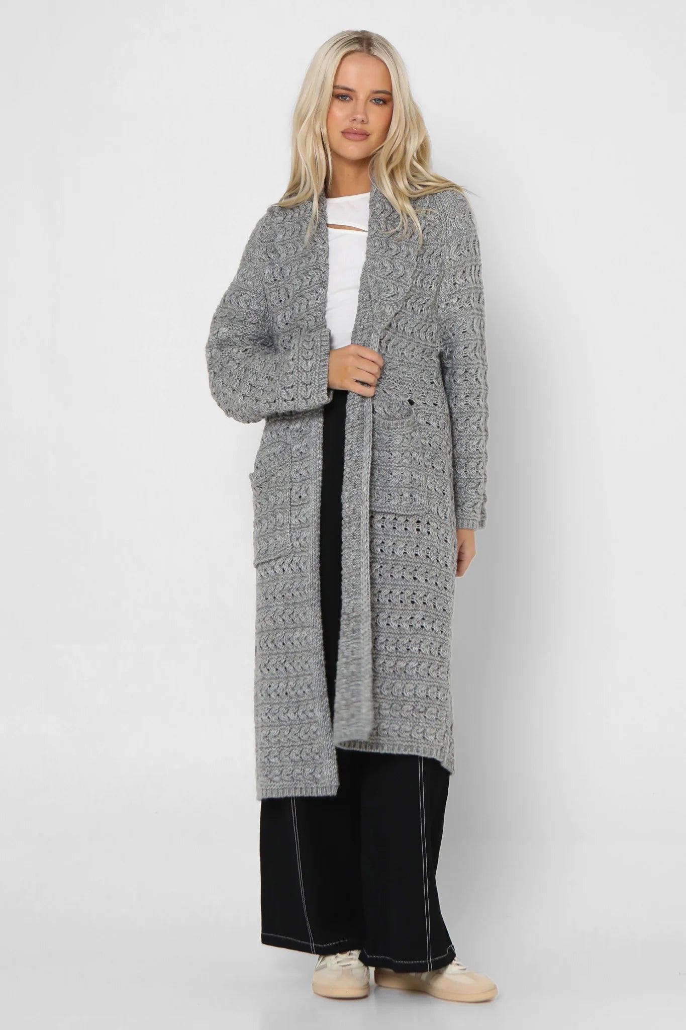 Charli Knit Cardigan - Grey