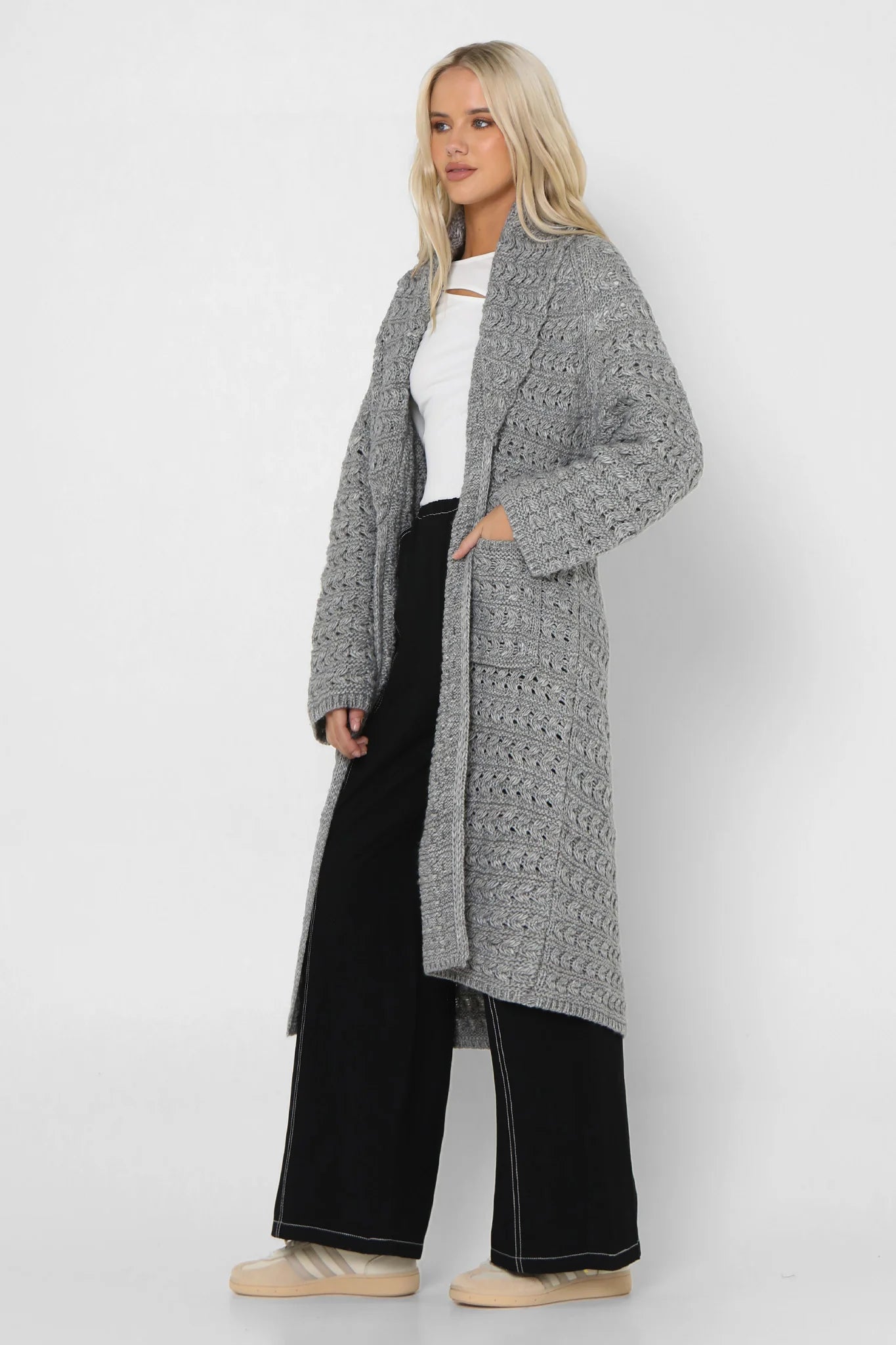 Charli Knit Cardigan - Grey