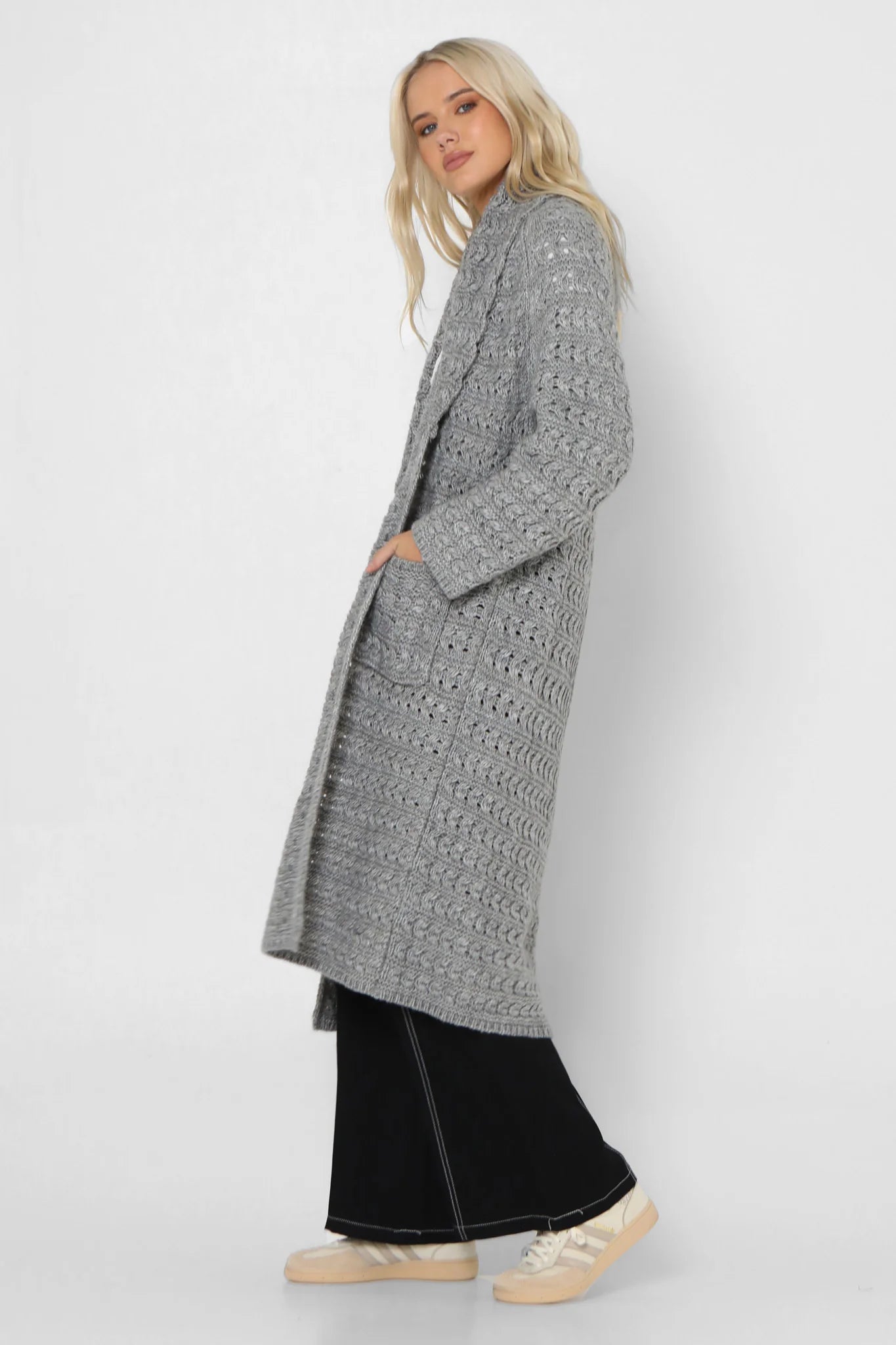 Charli Knit Cardigan - Grey