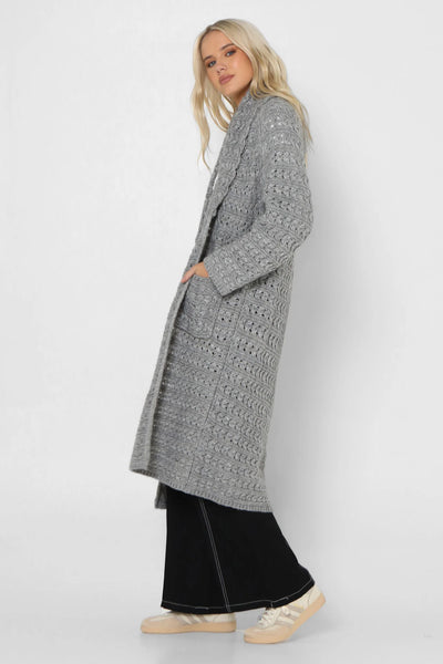 Charli Knit Cardigan - Grey