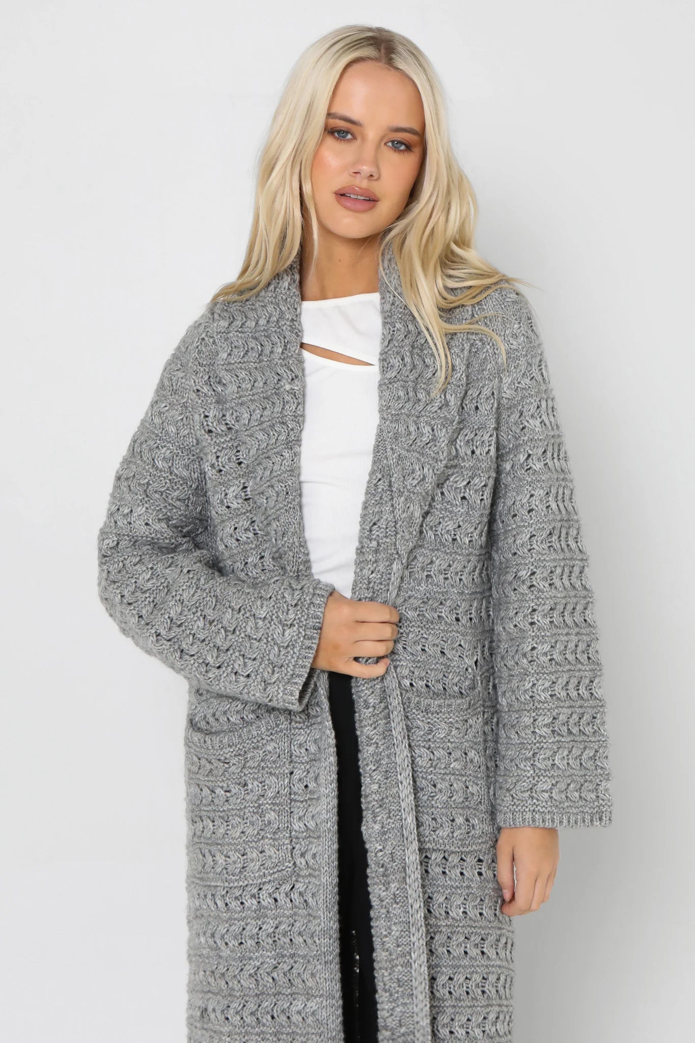 Charli Knit Cardigan - Grey