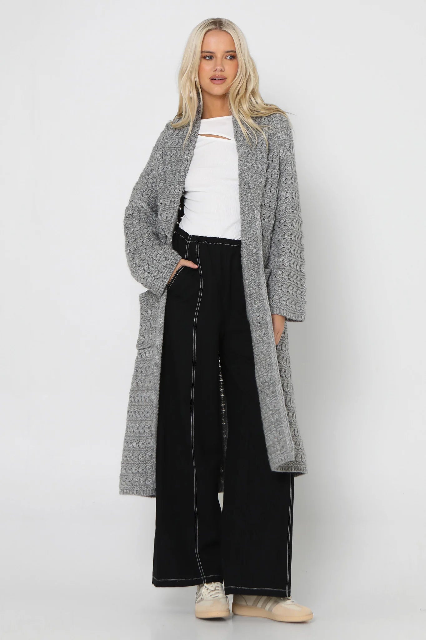 Charli Knit Cardigan - Grey