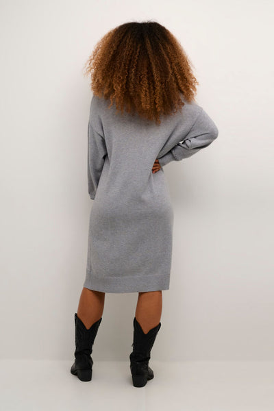 Dela Knit Dress - Grey Melange