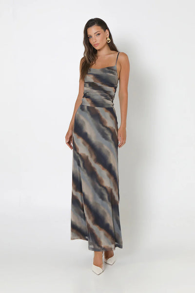 Beverly Maxi Skirt - Dusk Print