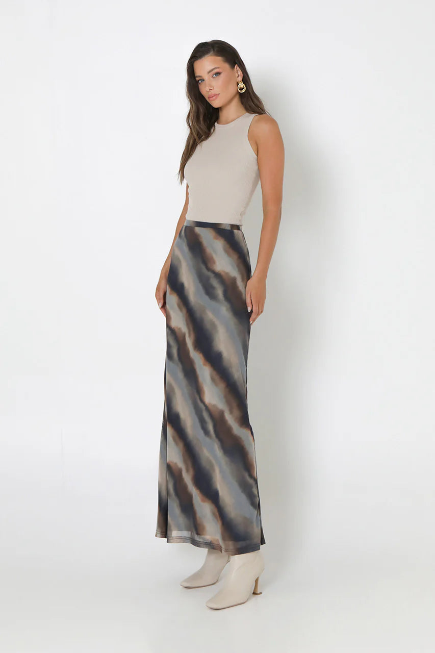 Beverly Maxi Skirt - Dusk Print