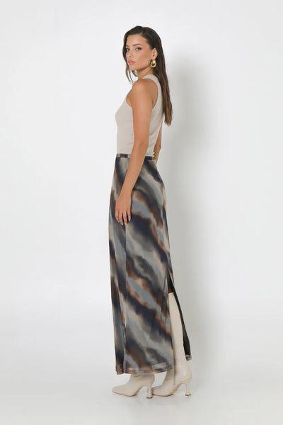 Beverly Maxi Skirt - Dusk Print