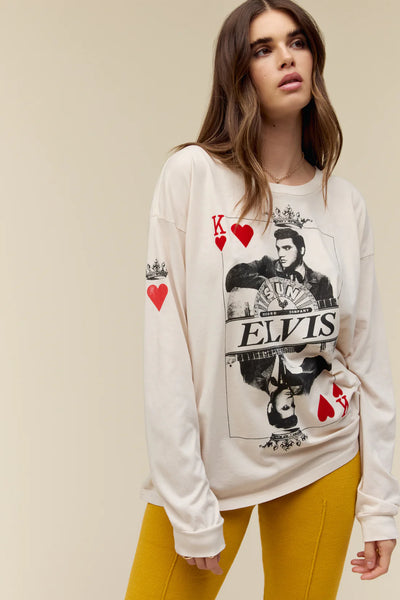 Sun Records X King of Hearts Long Sleeve - Dirty White