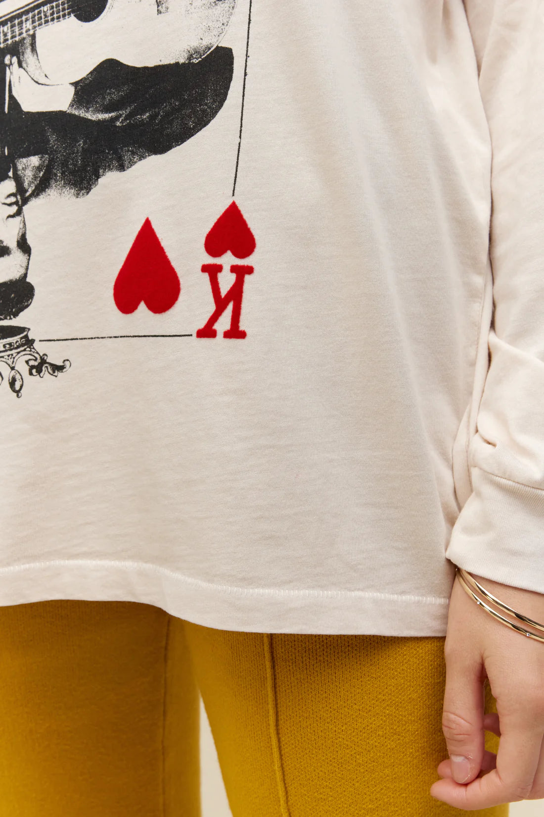 Sun Records X King of Hearts Long Sleeve - Dirty White