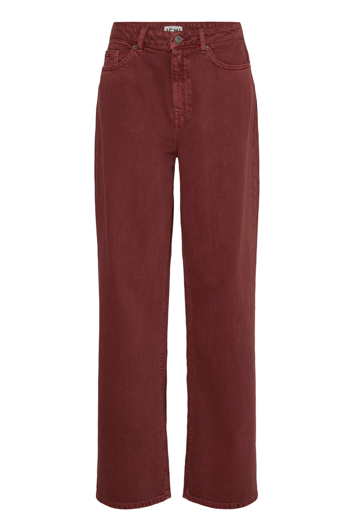 Havana Wide Leg Jeans - Madder Brown