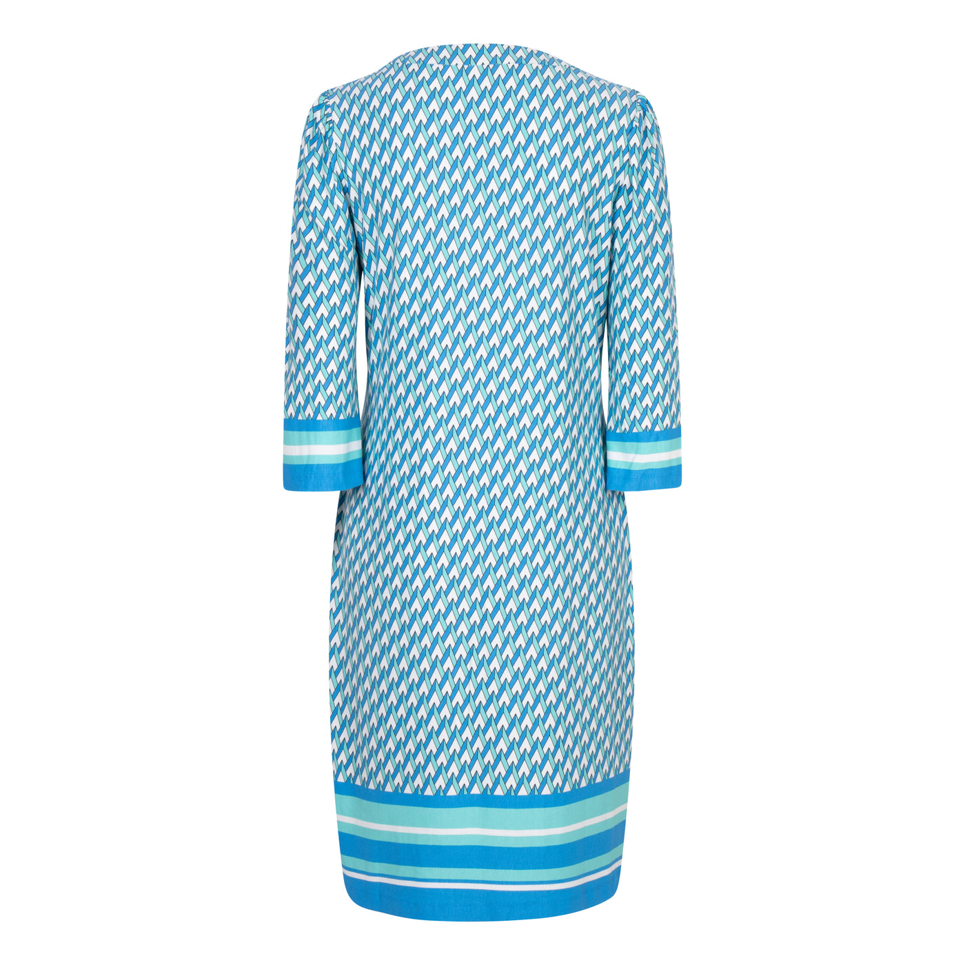Bayside Print Dress with Button Detail