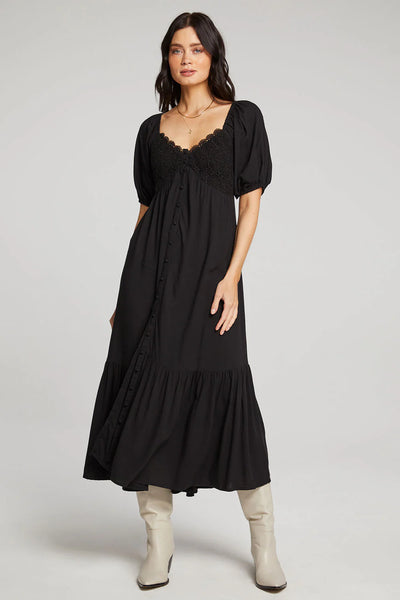 Liana Midi Dress - Black