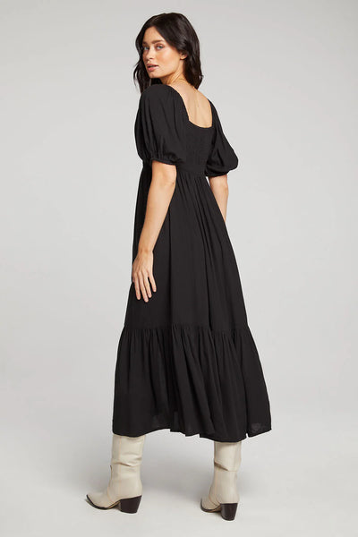 Liana Midi Dress - Black