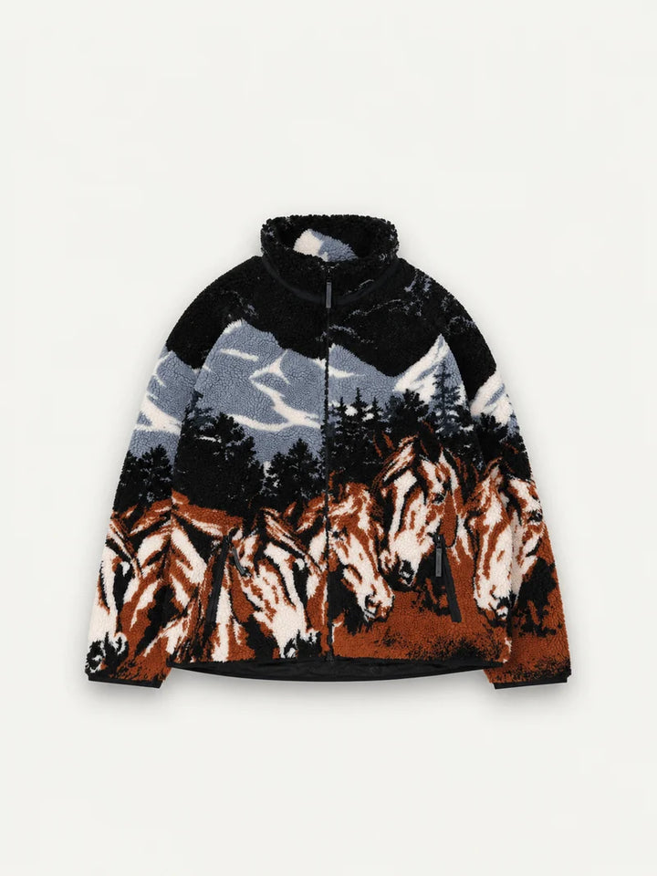 Printed Sherpa Jacket - Unisex