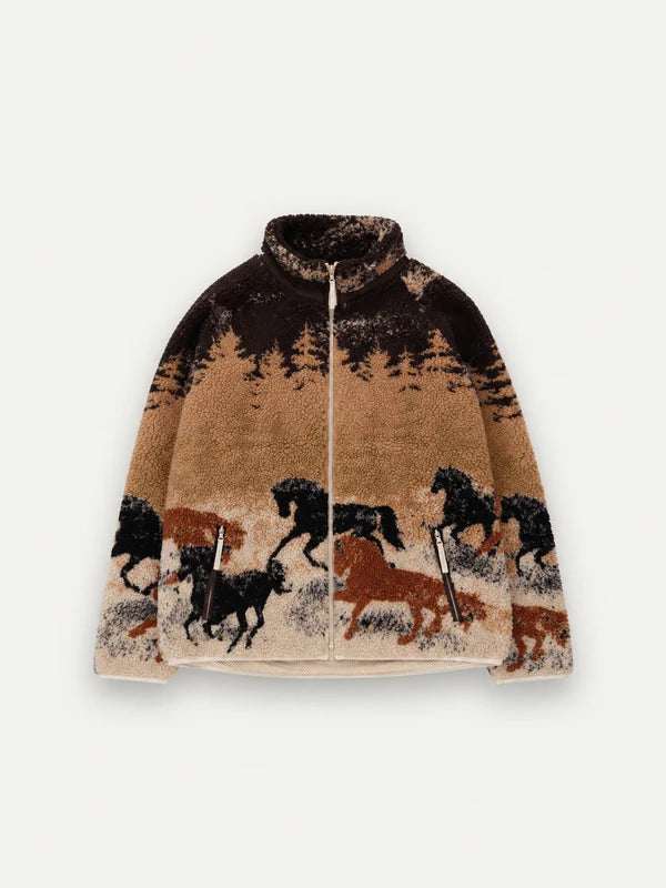 Printed Sherpa Jacket - Unisex