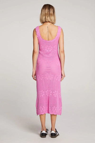 Ashley Midi Sweater Dress - Prism Pink