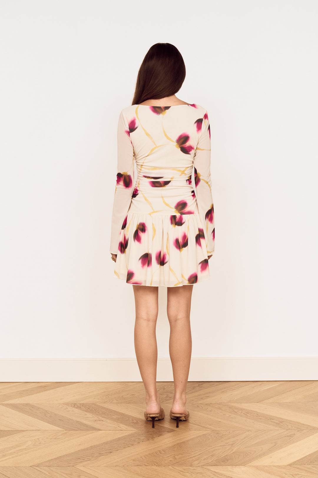 Emery Mesh Mini Dress - Floral