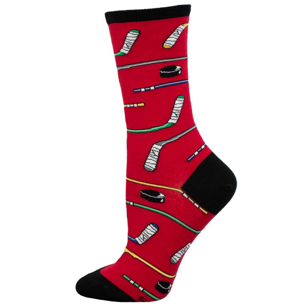 Ladies Power Play Socks - Red