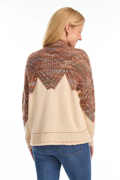 Placed Space Dye Sweater - Pumpkin Spice