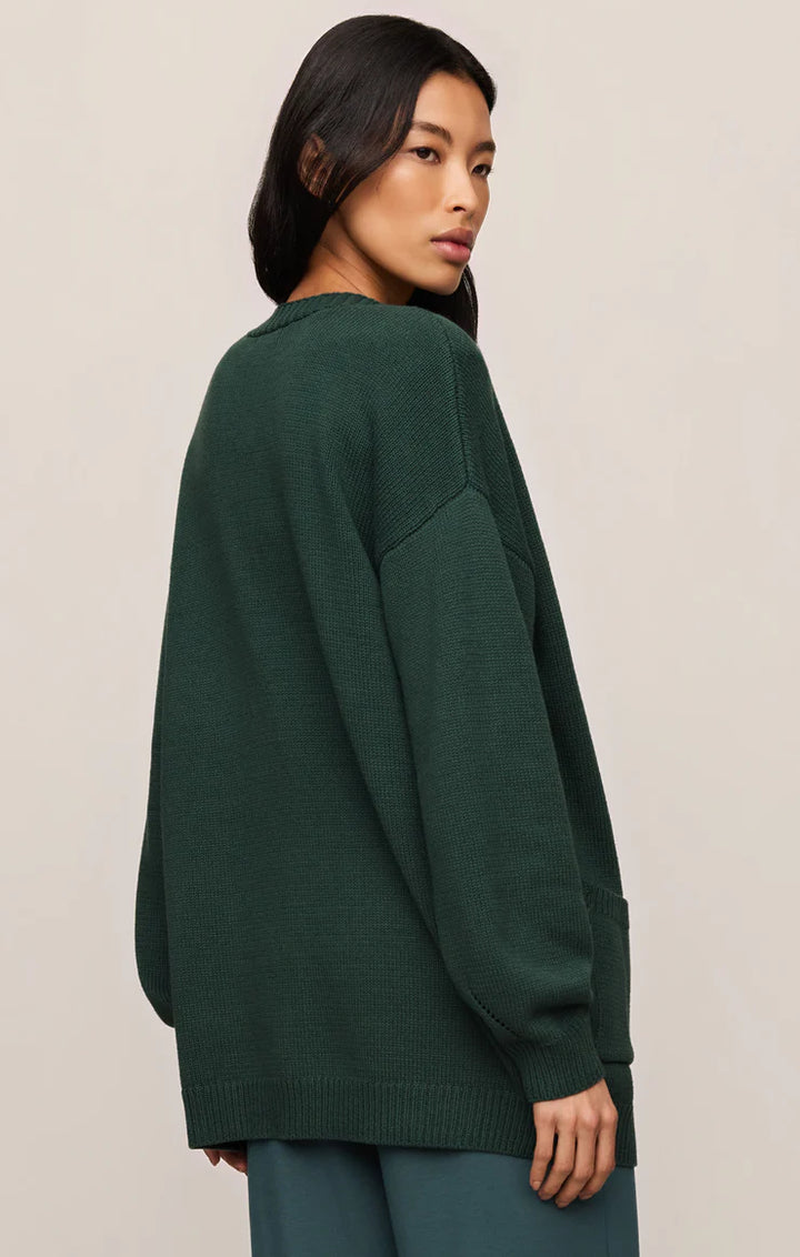 Sanborn Open Cardigan - Emerald Cove