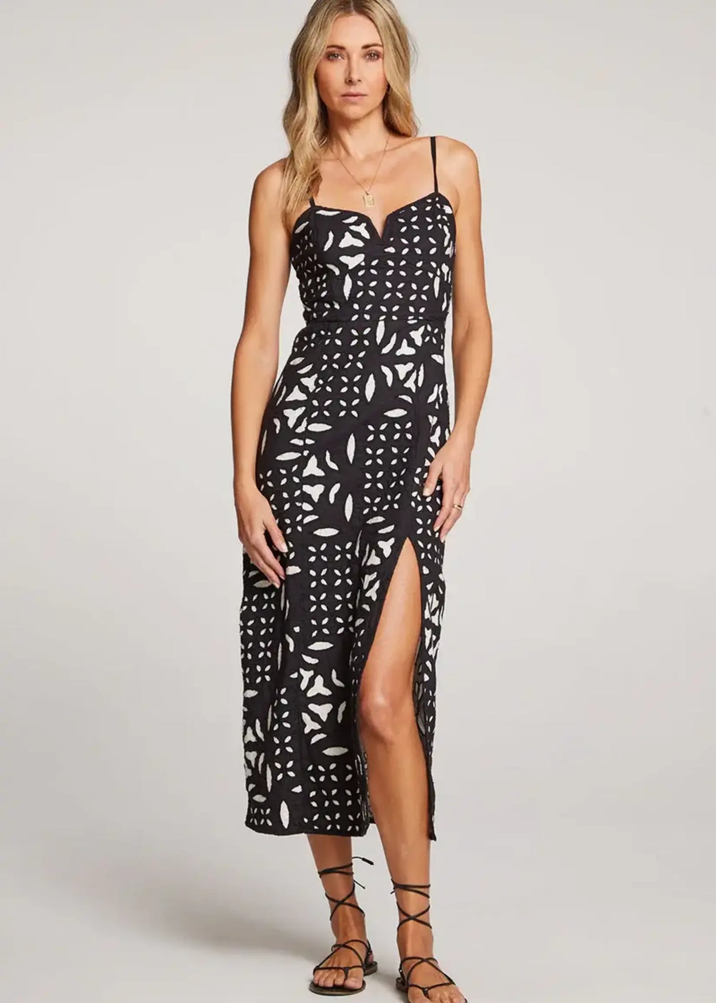 Dottie Midi Dress - Black