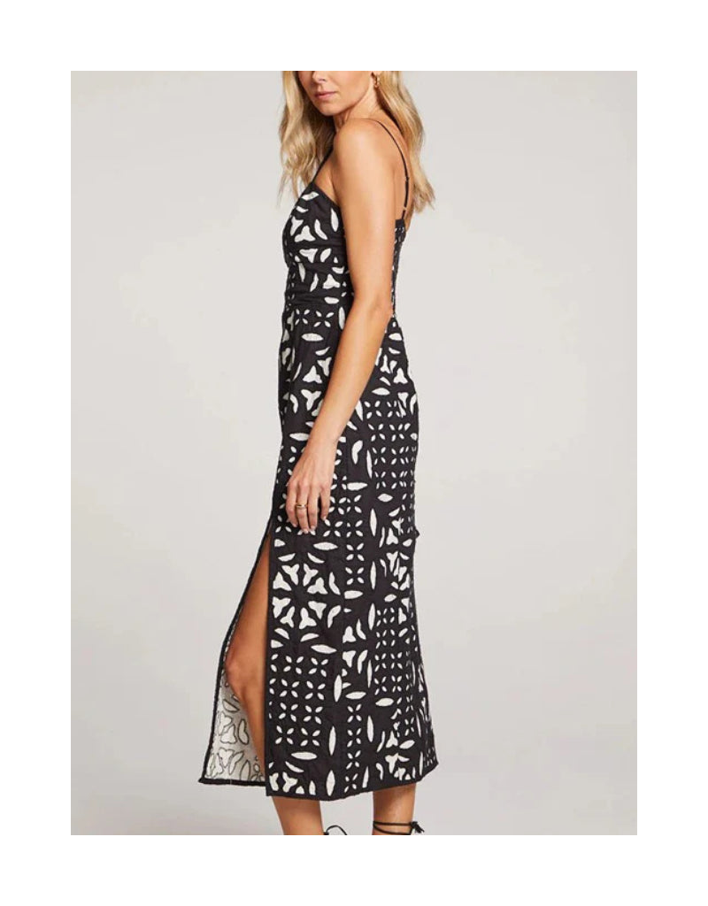 Dottie Midi Dress - Black