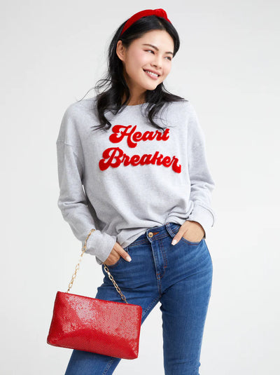 Heart Breaker Sweatshirt - Grey