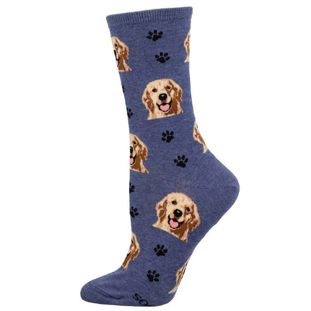 Ladies Who's A Good Boy Socks - Denim Heather