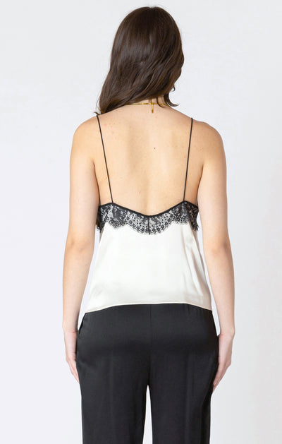 Lace Trim Cami - Ecru