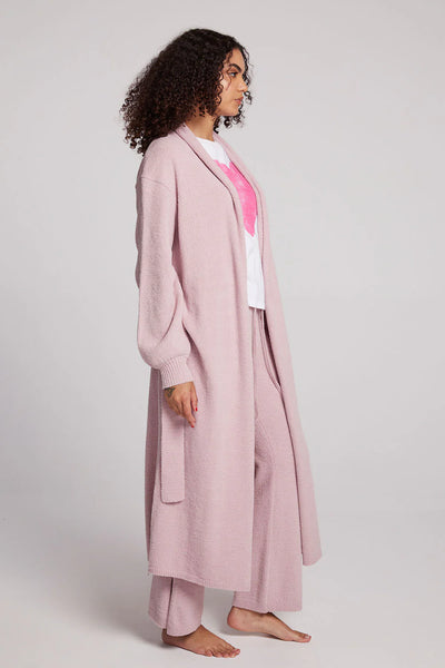 Eveee Mauve Rose Maxi Cardigan