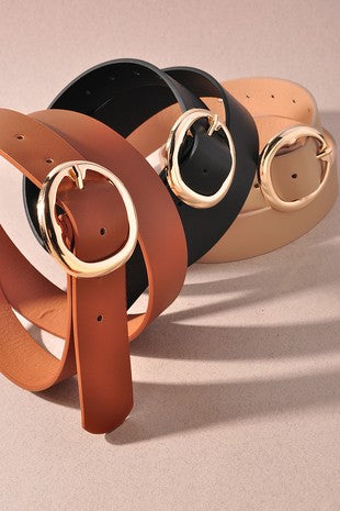 Organic Circle Buckle Belt