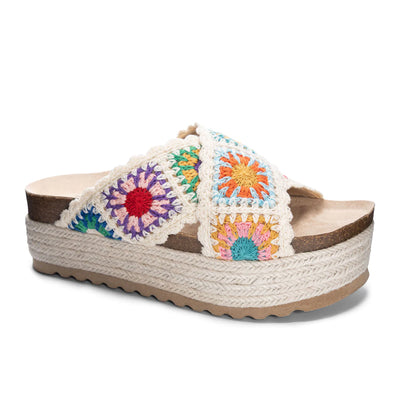 Plays Casual Crochet Sandal // Natural