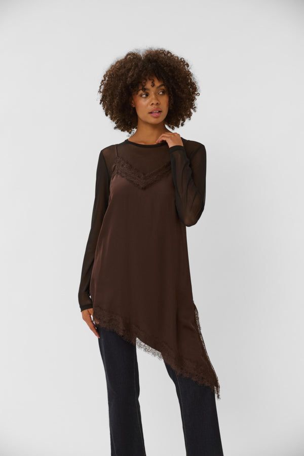 Laya Mesh Pullover Top