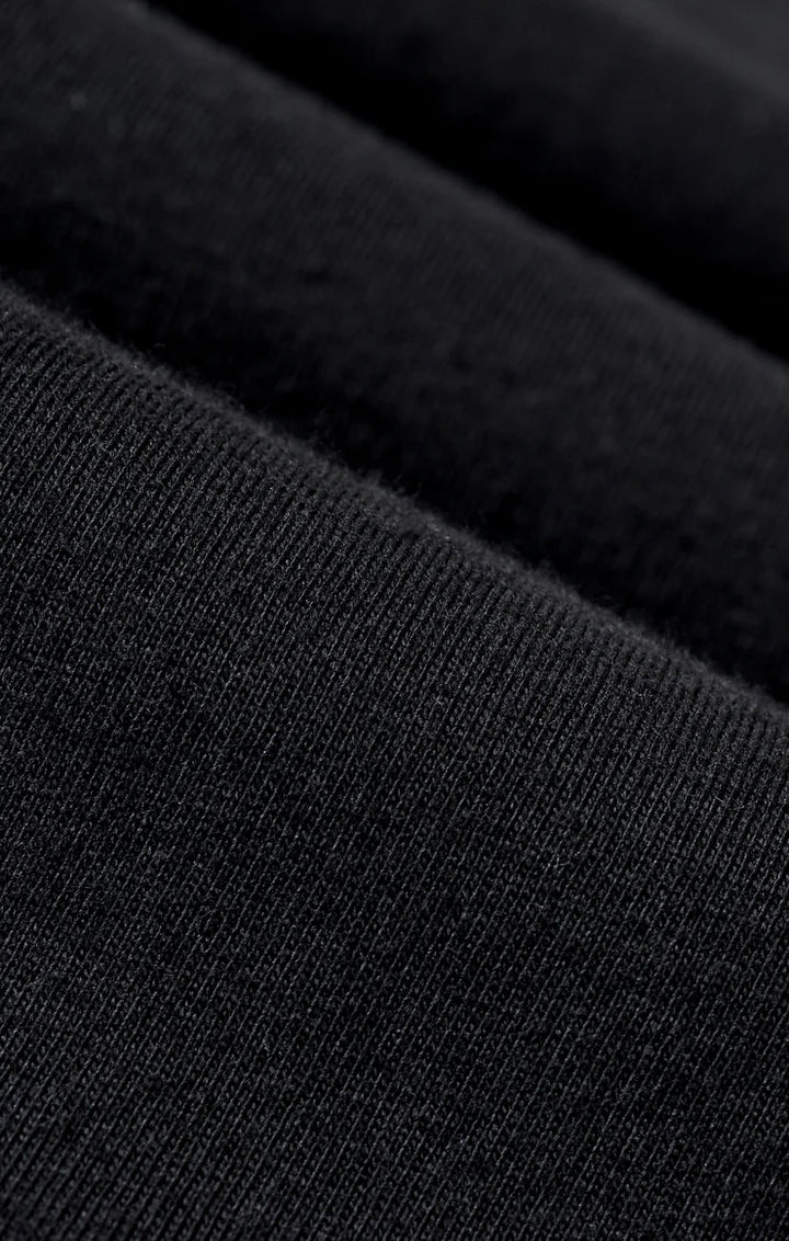 Close-up of black fabric texture