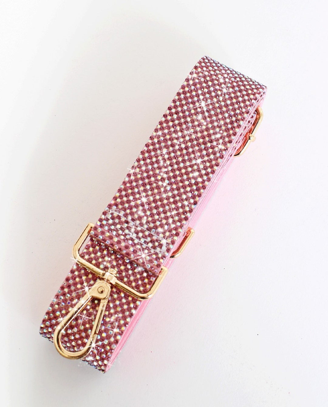 Sparkling Rhinestone Guitar Purse Strap