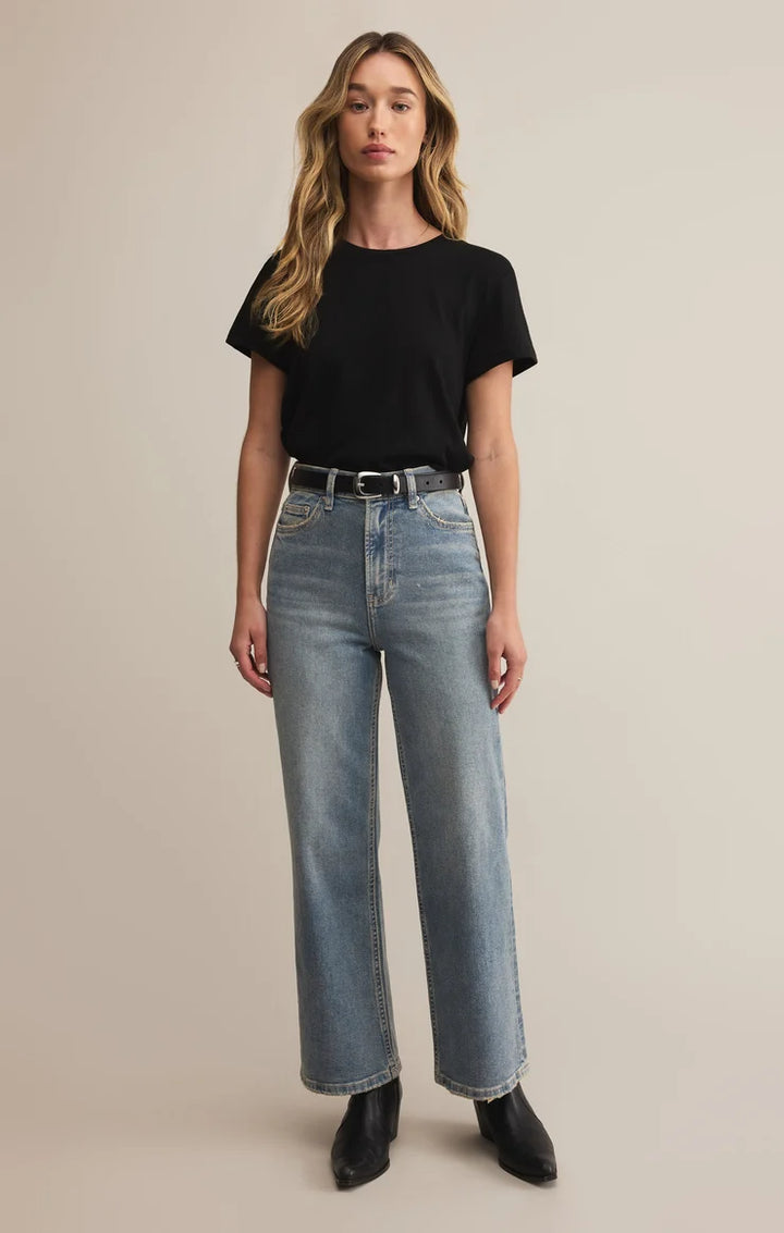Tourist Airy Knit Tee - Black
