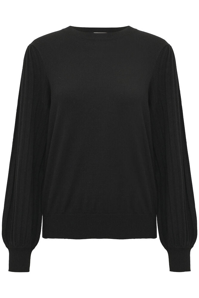 Black sweater on a white background