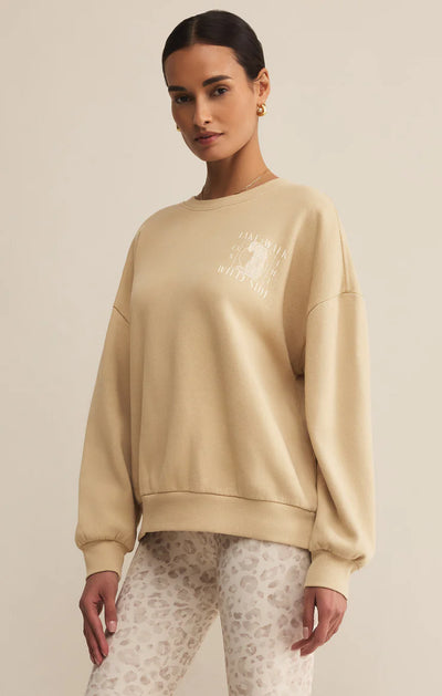 Wild Side Sweatshirt - Washed Gold