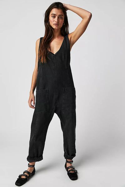 High Roller Jumpsuit - Mineral Black