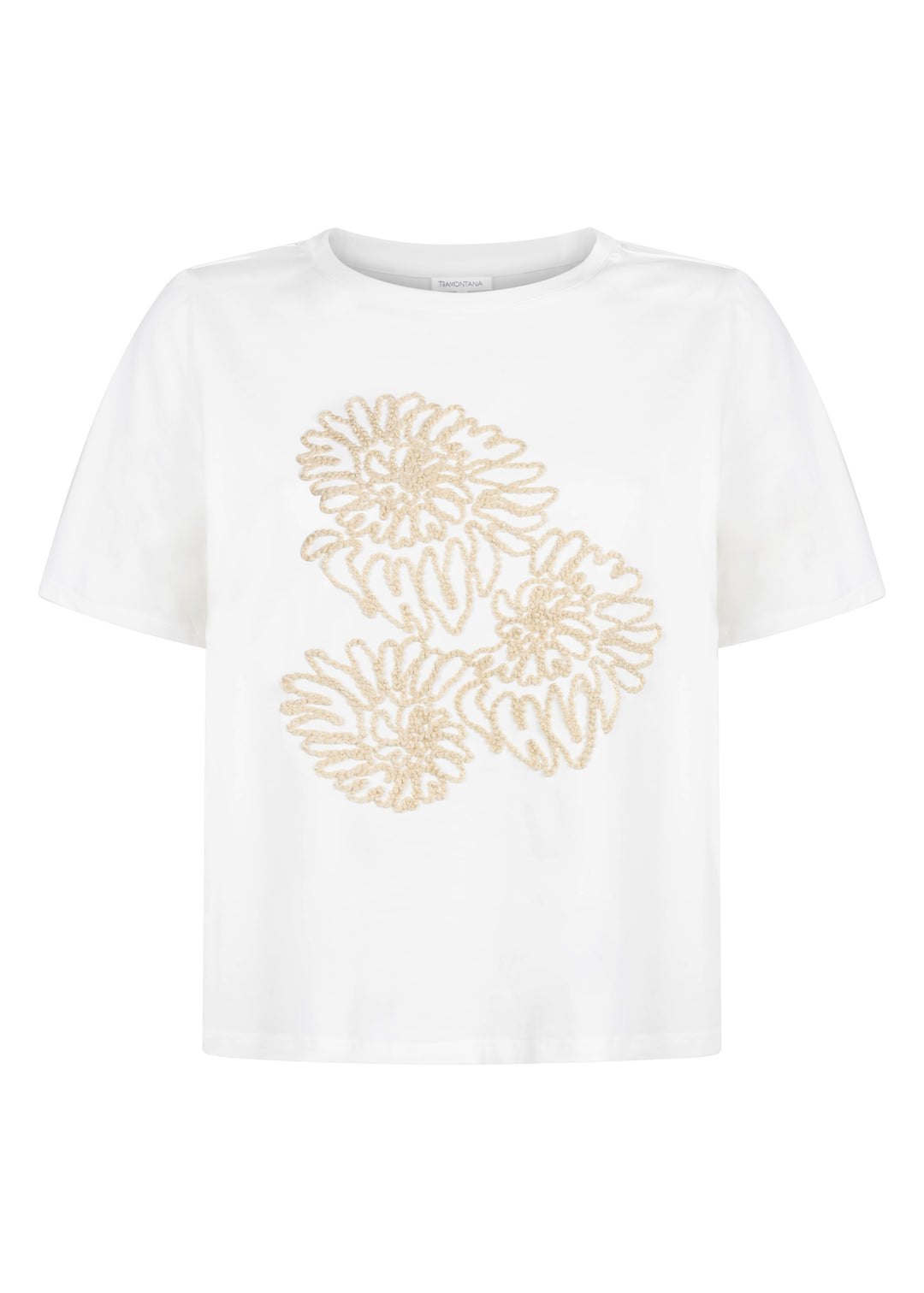 Embroidered Artwork T-Shirt - Off White – Ulla-La Boutique
