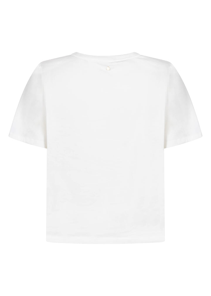 White t-shirt on a white background