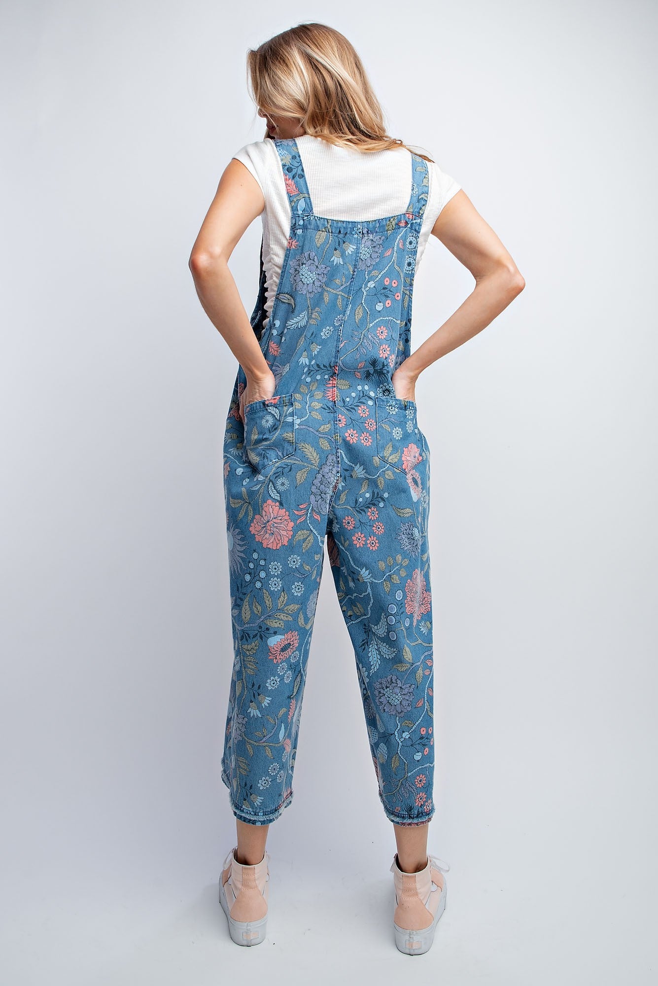 Vintage Washed Overall Jumpsuit
