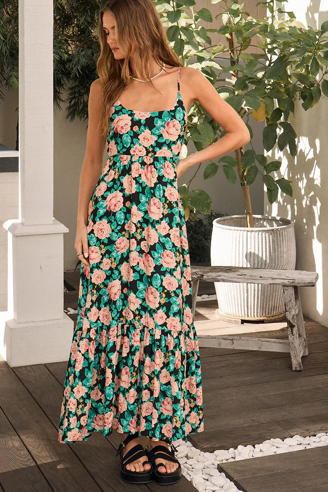 Rene Midi Dress - Botanical Floral
