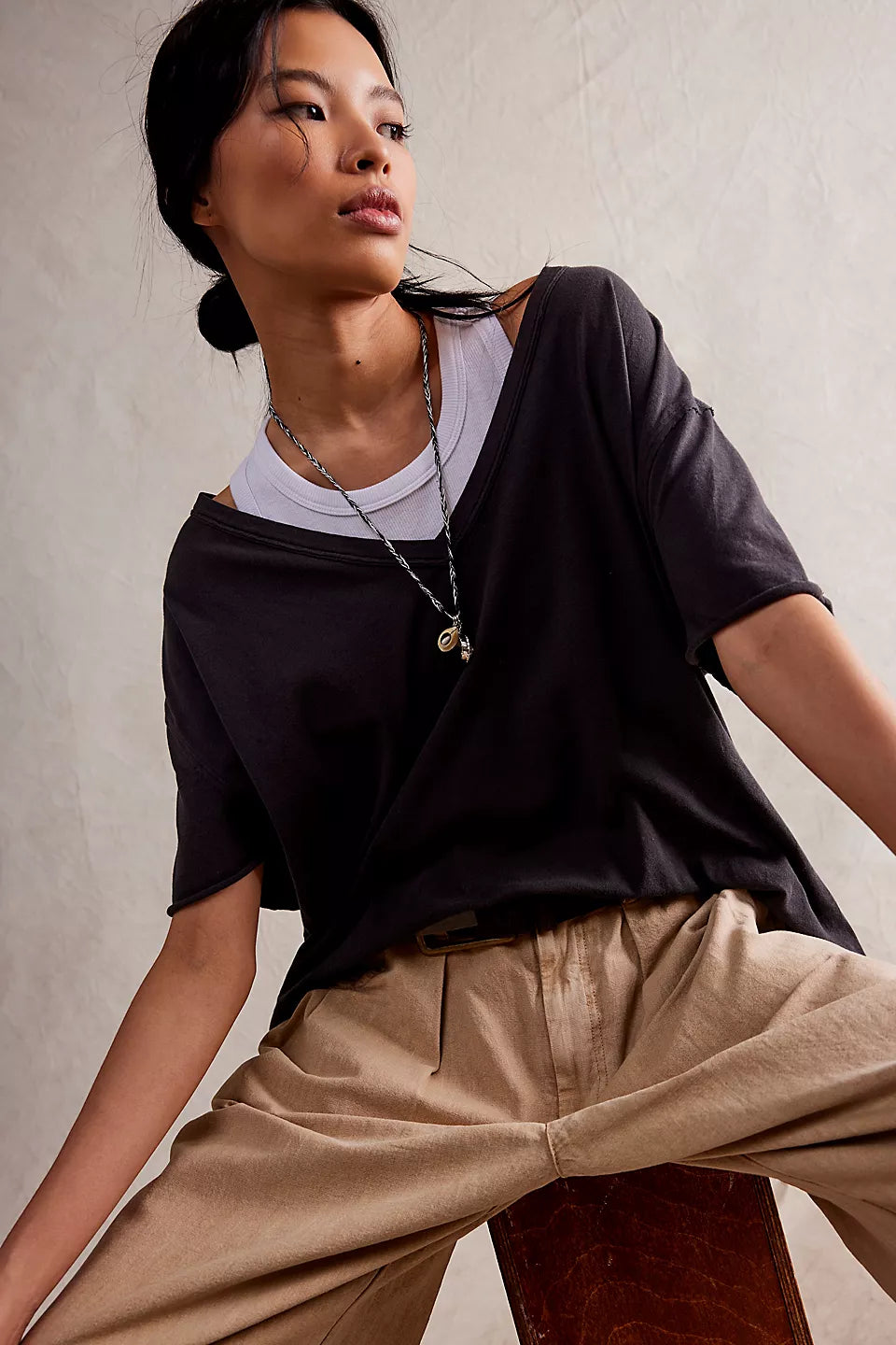 RESTOCKED! Nina V-Neck Tee